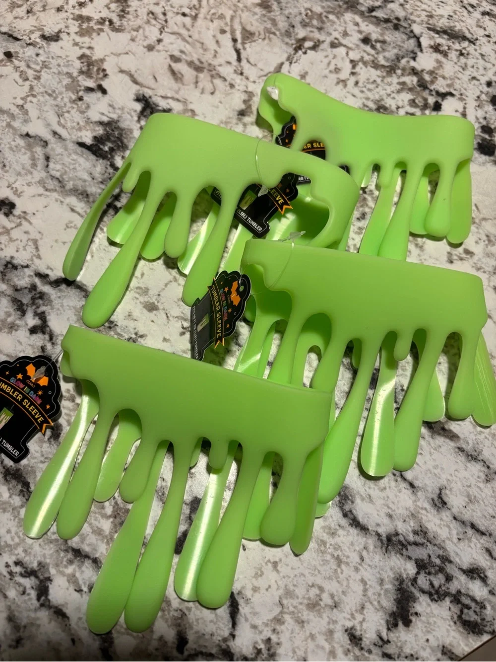 Target Bullseye Glow In The Dark Slime Tumbler- Set of 4